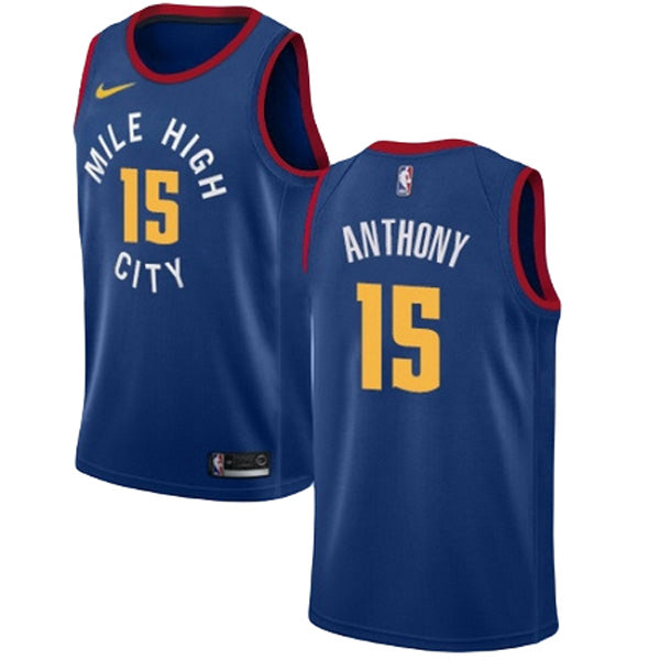 Men's Denver Nuggets Carmelo Anthony Statement Edition Jersey - Blue