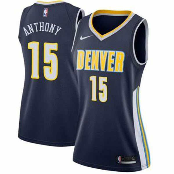 Women's Denver Nuggets Carmelo Anthony Icon Edition Jersey - Navy