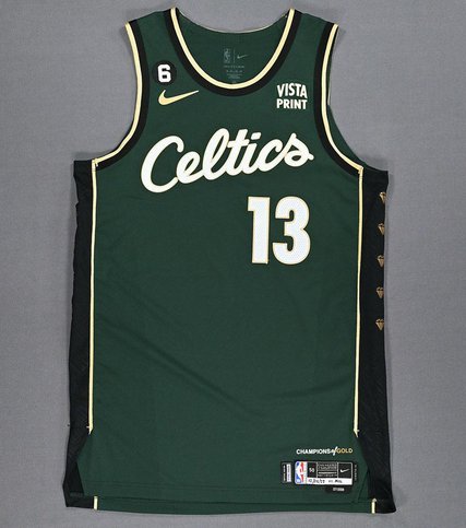 Men's Boston Celtics #13 Malcolm Brogdon Green City Edition No.6 Patch Stitched Basketball Jersey